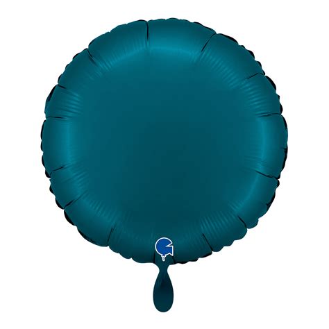 1 Balloon - Round - Satin Petrol Blue