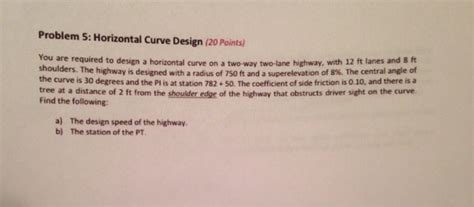 Image result for Horizontal Curve Example Problems