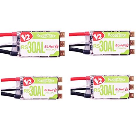 Generic 4 PCS Racerstar RS30AL 30A Blheli_S BB2 2-5S Brushless ESC ...