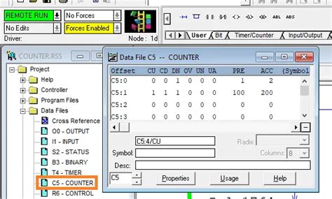 Rslogix 500 Counter Instructions
