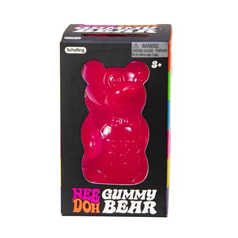 Schylling NeeDoh Gummy Bear (Colors Randomly Shipped) Squishy Sensory ...