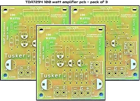VASP Electronics 250 Watt Hifi Mono Amplifier PCB board Using C5200 ...
