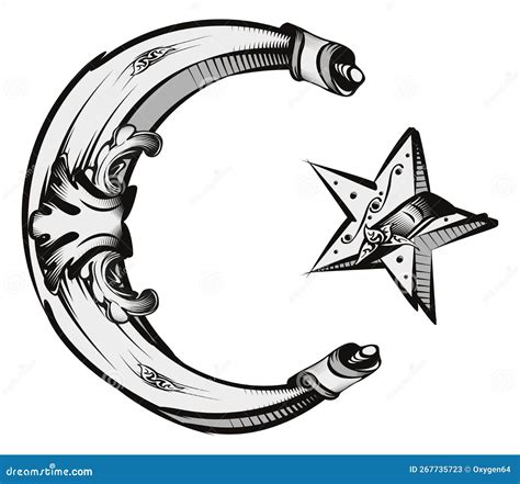 Decorative Islam Religion Symbol Stock Vector - Illustration of ...