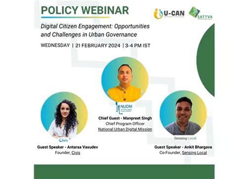 Digital Citizen Engagement: Opportunities and Challenges in Urban ...