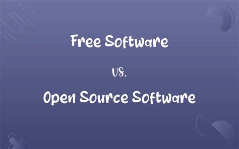 Image result for Open Source vs Free Software
