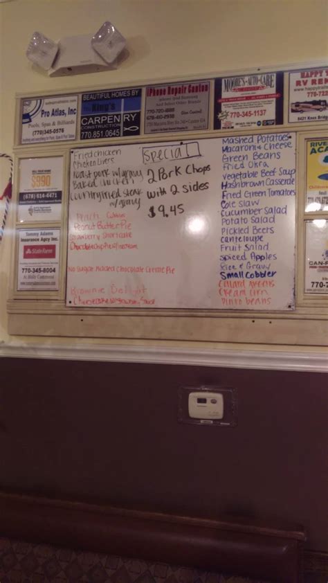 Menu at Family Tradition Hickory Flat restaurant, Woodstock, Hickory ...