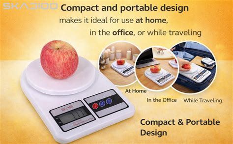 SKADIOO Weighing scale, Weight Machine for Kitchen, Kitchen Weighing ...