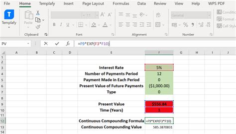 Image result for Continuous Formula