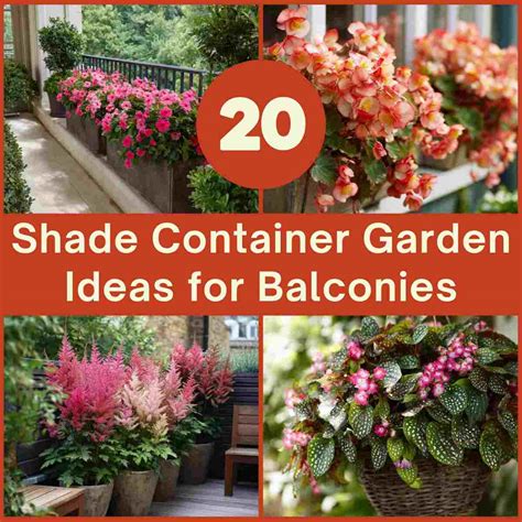 20 Shade Container Garden Ideas to Transform Your Balcony