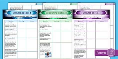 Image result for Science Speed Distance and Time