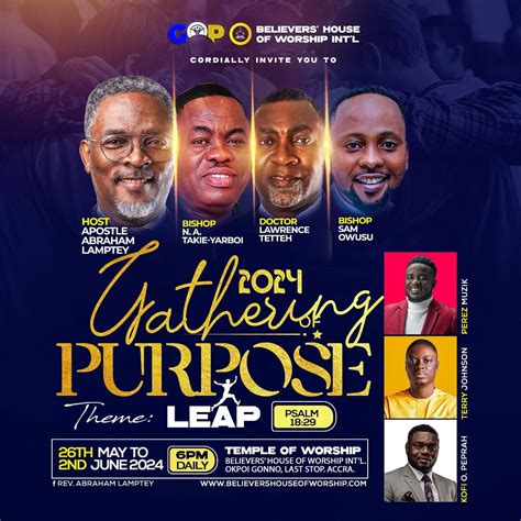 Gathering Of Purpose 2024, Believers House of Worship International ...