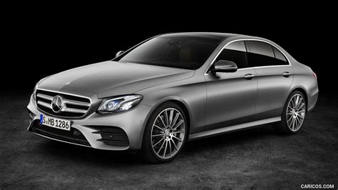 2017 Mercedes-Benz E-Class E 400 4MATIC AMG Line (Color: Selenit Grey Magno) - Front | Caricos