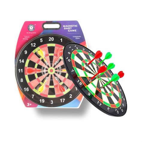 Aditi Toys Magnetic Dartboard with 6 Darts - Multi Color — Toycra