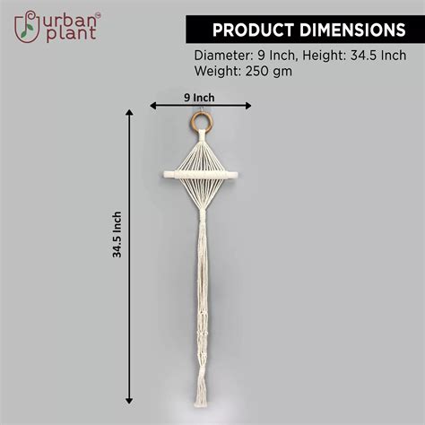 Urban Plant Twisted Tassel Macrame Plant Hanger