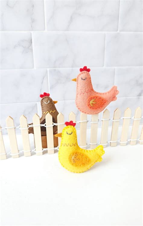 Image result for Felt Chicken Pattern-Free