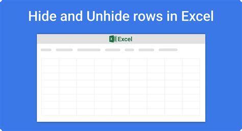 How can I Hide and Unhide rows in Excel?