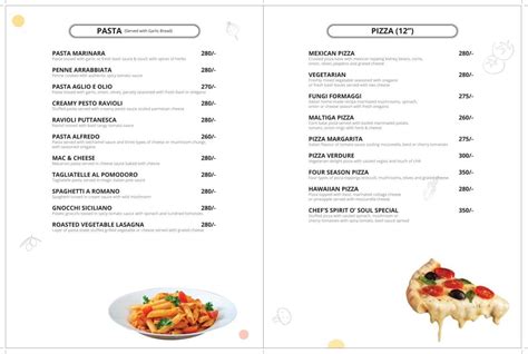 Menu at Spirit O Sound, Ahmedabad, SOS