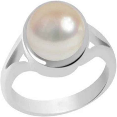 Silver Pearl Ring - Buy Silver Pearl Ring online at Best Prices in ...