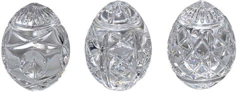 Waterford Crystal Egg Collectible, Set of 3 India | Ubuy