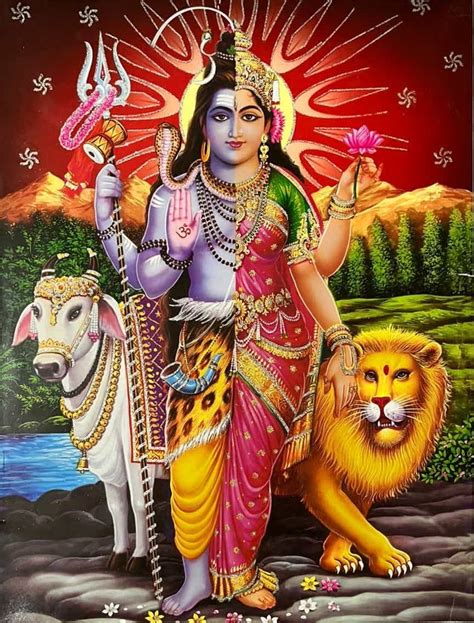 Buy Indian God Shiva Shiv parivar Shiv Parvati Neel Kanth Mahadev Om ...