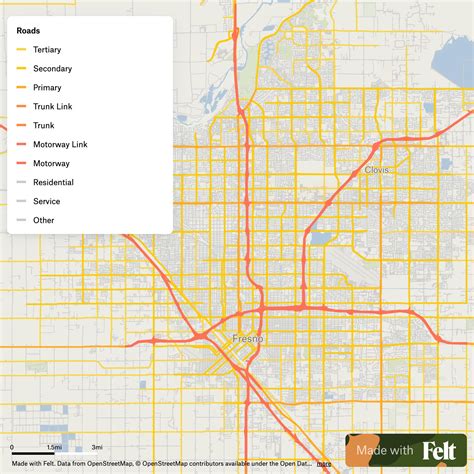 Fresno Map Of California