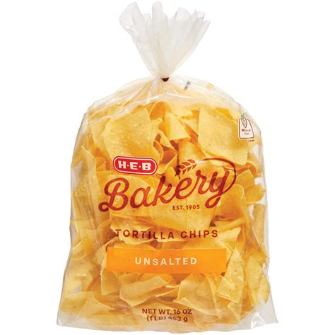 H-E-B Bakery Unsalted Tortilla Chips | Fig App