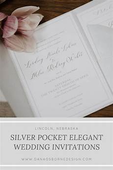 Wedding Invitations Lincoln Ne by Silver Traditional Pocket Wedding Invitations Lincoln Wedding Invitations Lincoln Ne