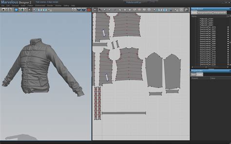 Image result for Marvelous Designer 2D Pattern Window