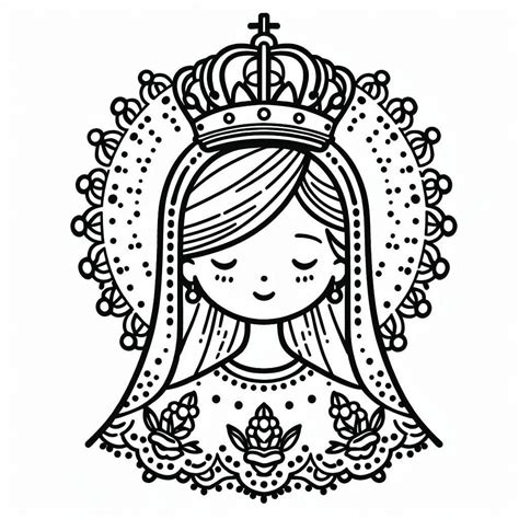 Mary Queen of May Crowning coloring page - Download, Print or Color ...