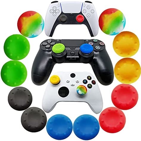 12pcs Joystick Grip for Ps5 Ps4 Controller, Silicone Thumb Grips Caps ...