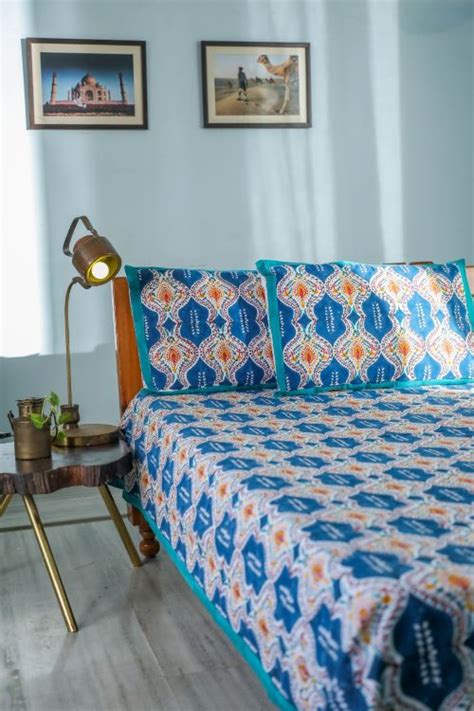 Sootisyahi 'Print Frenzy' Handblock Printed Cotton Bedsheet – Okhaistore