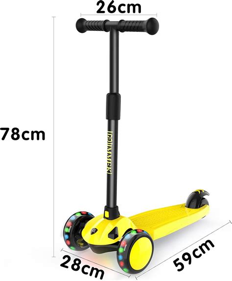 IMMEK Children’s Scooter 3 Wheels for Children from 2-8 Years Toddler ...