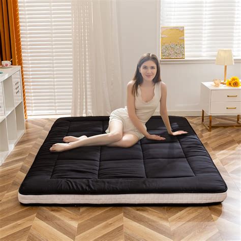 HIGOGOGO Japanese Floor Mattress for Adults, 4 Thick Foldable Futon ...