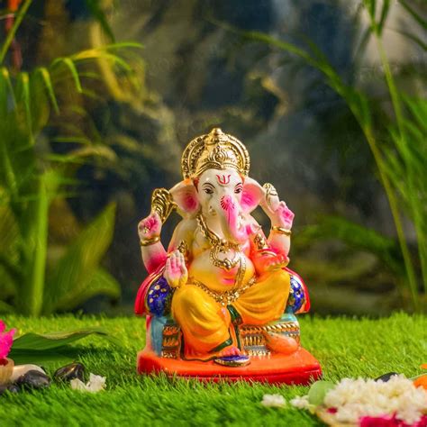 Buy 10INCH Lalbaugcha Raja Eco-Friendly Ganpati | Plant-A-Ganesha ...