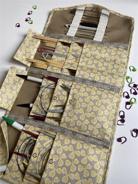 Sewing Pattern: Knitting Needle Case Tutorial (PDF), Measure and Cut ...