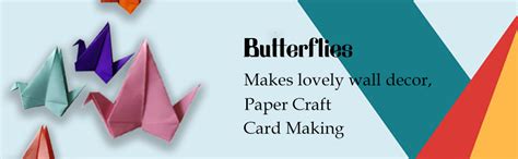 Shivaabyshalini 50 Multi Colors Origami Cranes, Origami Ready to use ...