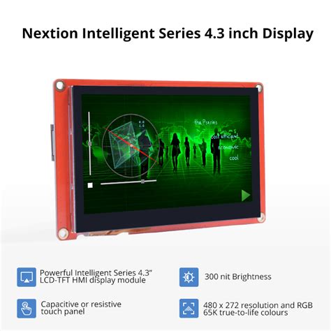 Nextion NX4827P043-011R 4.3″ HMI Resistive Touch Display