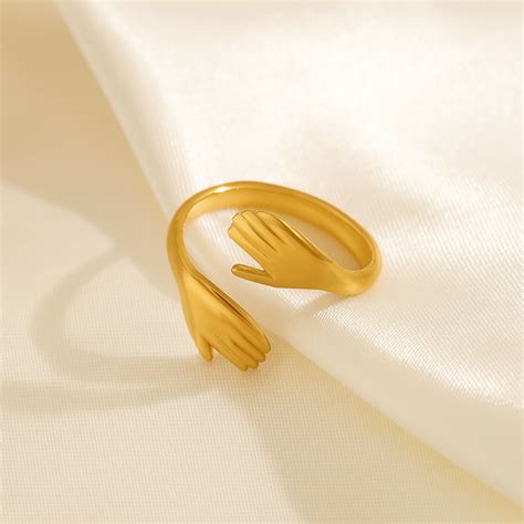 Gold Hug Ring – Charmsvilla