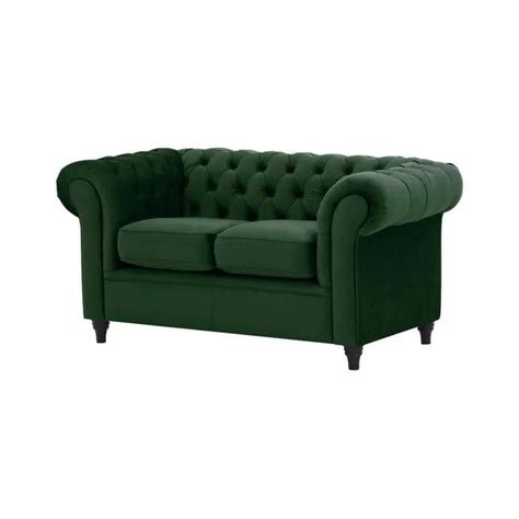 Littlehampton 2 Seater Chesterfield Loveseat – Wooden Baba