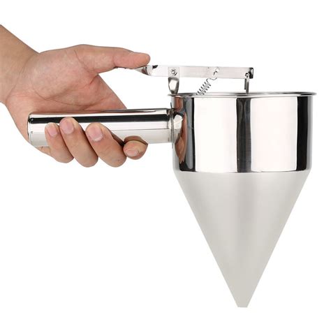 Buy Piston Funnel - Stainless Steel Baking Funnel Dispenser with Stand ...
