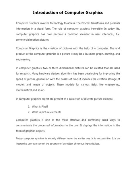 Image result for Computer Graphics Handwritten Notes PDF