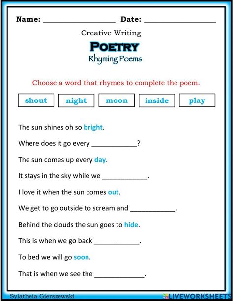 Image result for Poetry Exercises