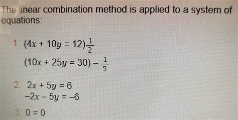 How to Do Linear Combination Method 的图像结果