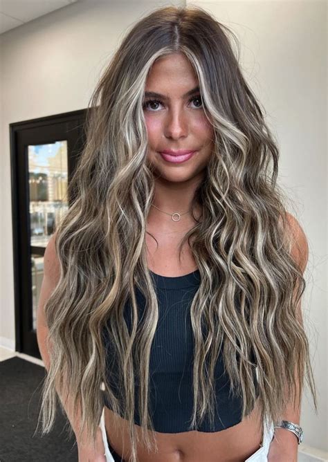 Ash Blonde Hair Balayage, Blonde Hair With Roots, Brunette Hair With ...
