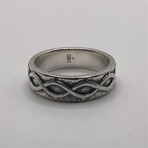 Retired James Avery Crown of Thorns Ring Size 11.25 - Gem