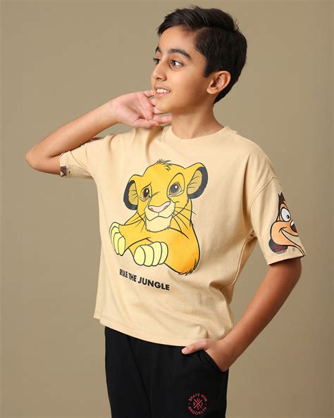 Lion King Printed Loose Tshirt For Boys – Kidsville