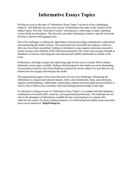 Informative Writing Topics 的图像结果