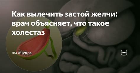 Как вылечить застой желчи: врач объясняет, что такое холестаз | Все о ...