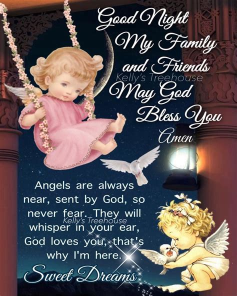 Cute Angels Good Night Message For Family & Friends Pictures, Photos ...
