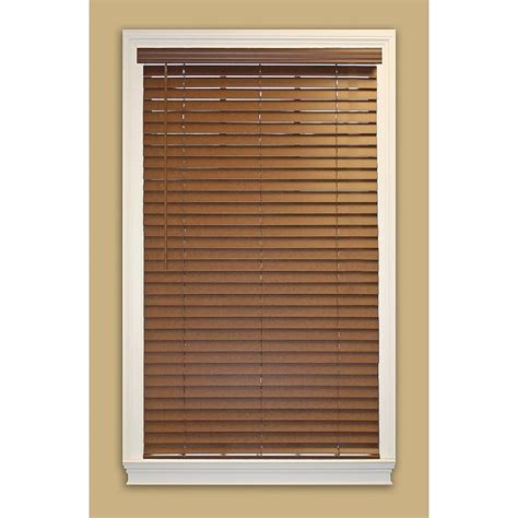 allen + roth Cordless Faux Wood 2-in Slat Width 36.5-in x 64-in ...